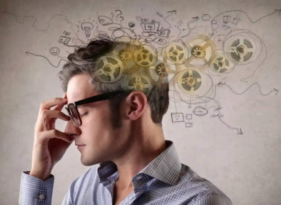 man with negative thought patterns